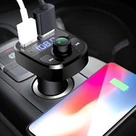 Uniwersalny transmiter FM z Bluetooth, MP3, SD i podwójną ładowarką USB