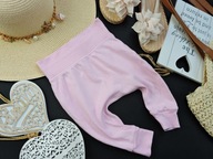 Mothercare - bawełniane spodnie pudrowy róż r 68