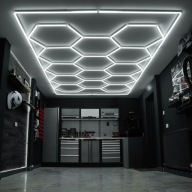 Lampa LED Hexagon 14 plastrów miodu, ramka 6500K 486x244cm ! OKAZJA! TANIO!