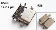 Gniazdo USB C do lutowania 24 PIN 3.1 SMD (r36)