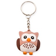 Brelok Sowa Sówka SŁODKA Zawieszka DO KLUCZY Torebki Prezent Brązowa