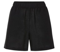 esmara Szorty damskie z lnem i bawełną CZARNE 36