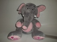 maskotka SŁOŃ ZRÓŻOWYMI USZAMI 32CM