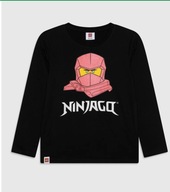 Bluzka z długim rękawem Lego Ninjago Rozm. 104 3-4 lata czarna z motywem
