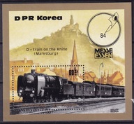 1984 Korea Wystawa w Essen kolejnictwo Mi blok 177 **