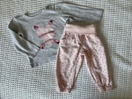 Komplet bluzeczka spodnie 74-80 lupilu modny