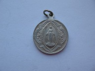 MATKA BOŻA przedwojenny MEDALIK ALUMINIUM