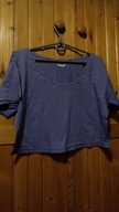 Fioletowy crop top M L XL