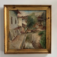 Franciszek Mollo - Miasteczko 1929 ORYGINAŁ