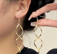 Kolczyki złote skręty Gramy dla WOŚP