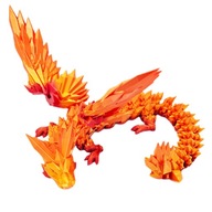 Zabawka Figurka SMOK Ognisty Druk 3D FIRE 35cm