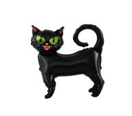 BALON FOLIOWY STOJĄCY CZARNY KOT HALLOWEEN 65 X 62 CM KICIA KOTEK KOTECZEK