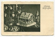 BOŻE NARODZENIE - CHOINKA, SMAKOŁYKI, DOMEK Z PIERNIKA, MIKOŁAJ - 1939