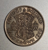 Wielka Brytania 1/2 korony 1946r. Srebro BCM