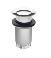 Korek bez przelewu klik-klak okrągły Ferro srebrny S283B