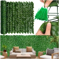 OSŁONA NA BALKON TARAS MATA ZIELONE LIŚCIE 500 X 100 CM WYSOKA JAKOŚĆ