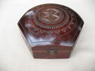 WISŁA ŚLĄSK CIESZYŃSKI przedwojenna DREWNIANA SZKATUŁKA PAMIĄTKA Z WISŁY