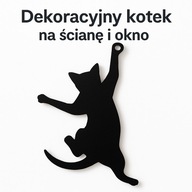 kot ozdoba na sciane lub na okno