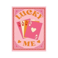 Plakat „Lucky Me” – Kolorowy Plakat Ilustracyjny z Kartami