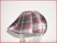 cienki kaszkiet  DUCKBILL 57, 5 100% Bawełna kratka