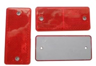 Odblask Światło Odblaskowe TYLNY CZERWONY 90x40 z otworami 2 szt.
