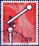 NIEMCY ( NRF ) - seria kasowana z 1955 roku. X 370.