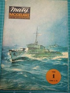 Polski trałowiec ORP "JASKÓŁKA" skala: 1:100 Mały Modelarz numer 1/1980
