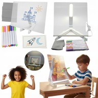 TABLICA LED MAGICZNA PODSWIETLANA DO RYSOWANIA SWIECACA DLA DZIECI RYSUNEK