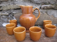 Porcelanowy Zestaw do napojów_ JAŚ_MIROSTOWICE SADULSKI_PRL