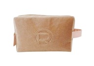 ORYGINALNA KOSMETYCZKA RIMMEL ZŁOTA WELUROWA IDEALNA W PODRÓŻY!