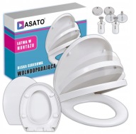 DESKA SEDESOWA WOLNOOPADAJĄCA TOALETA ŁAZIENKA DESKI SEDES BIAŁA