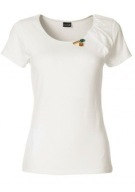 2243 BLUZKA DAMSKA SHIRTOWA ECRU Z OZDOBAMI 36/38