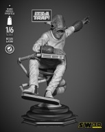 Ackbar Admiral, wydruk 3D, żywica