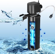 Filtr UV do akwarium 150-560L Tararium 7W pompa 1500L/h P19707