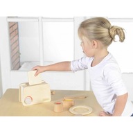 MASTERKIDZ | DREWNIANY TOSTER + MASŁO, KROMKA, NÓŻ, TALEŻ, DŻEM