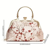 ELEGANCKA TOREBKA KWIAT WIŚNI BIGIEL VINTAGE MODNA złocona crossbody ANIME
