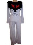 PIŻAMA młodzieżowa OCIEPLANA długi rękaw r. L