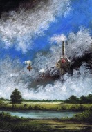 Akwarela "Parowy patrol" RN