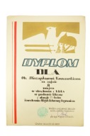 DYPLOM KASZUBSKA BRYGADA WOP STRZELANIE KBKS GDAŃSK 1980 r.