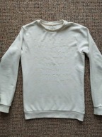 Bluza męska biała z napisami r. S BLEND