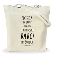 Torba eko bawełniana zakupy prezent dzień BABCI