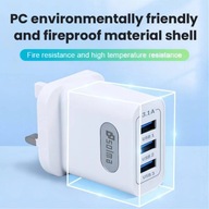 Wtyczka USB C 40 W 3-portowa szybka ładowarka WTYK UK SOLMA