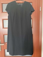 ESCADA elegancka czarna sukienka koktajlowa r. 36