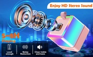 Głośnik Bluetooth + mikrofon mały zestaw karaoke + efekty świetle LED