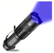 Kompaktowa Latarka Taktyczna UV z Zoomem + Bateria Alkaliczna AA GRATIS