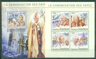 JP II. JEAN XXIII. KANONIZACJA. REP. TOGO. Mi. Bl+ark. A**2014r