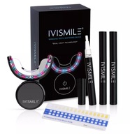 DUŻY Zestaw do wybielania zębów z lampą LED IVISMILE