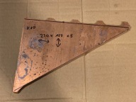 Miedź 5mm formatka miedziana kęs blacha płaskownik