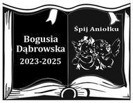 KSIĄŻKA SZKŁO NA NAGROBEK POMNIK GRAWER FOTO