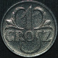 1 grosz 1939 GG - menniczy egzemplarz z rolki
